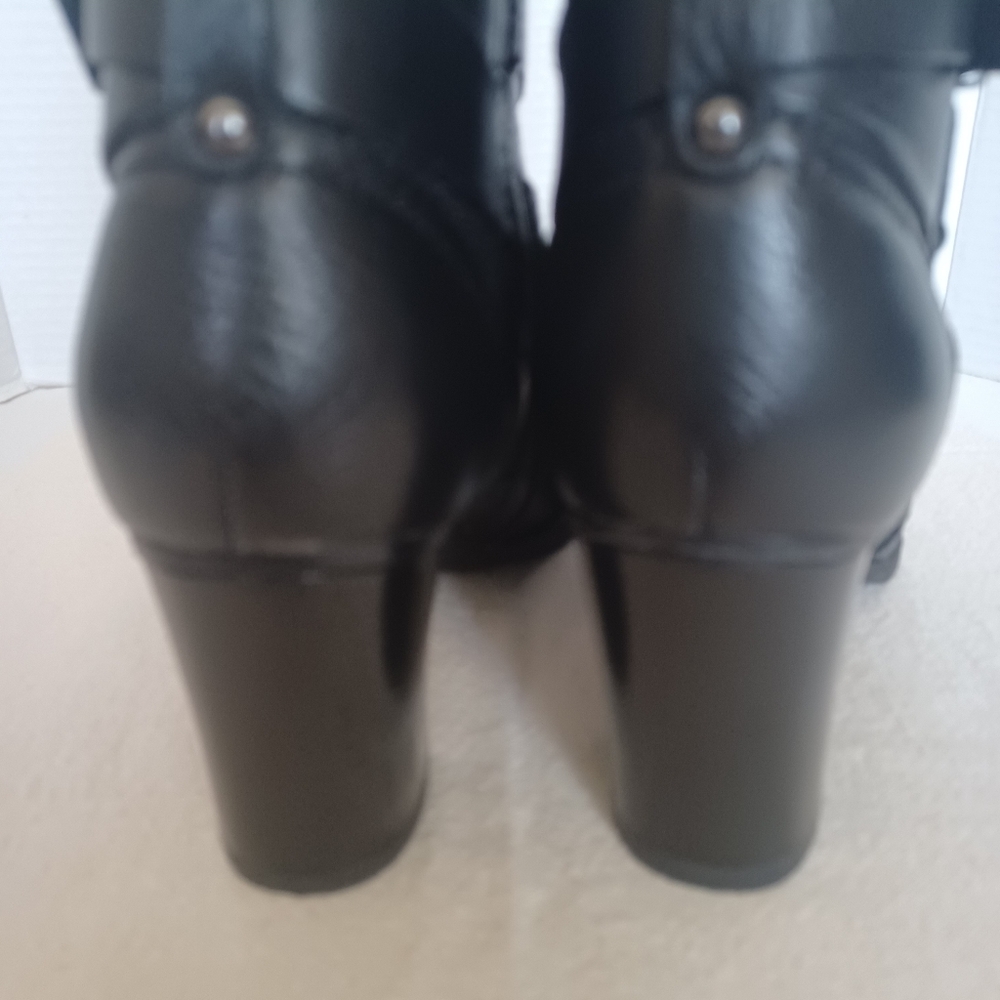 Clarks Jolissa Lapis Black Leather Knee-High 6.5m Boots. NWOB - Picture 5 of 10